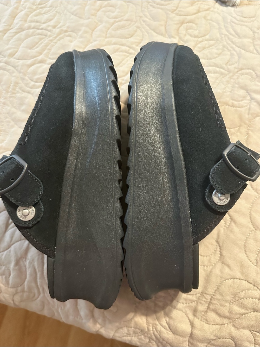 Hey Dude womens Black Suede Slip-On Clog - Picture 5 of 5